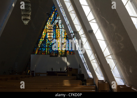 Tromsdalen Kirche (Tromsdalen Kirke), auch bekannt als The Eismeerkathedrale Tromsø Troms-Norwegen Stockfoto