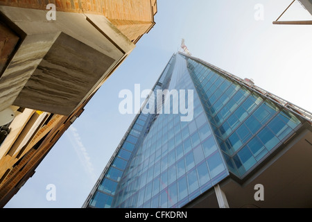 Der Shard und die umliegenden Gebäude in Form von abstrakten Formen, London, UK. Stockfoto