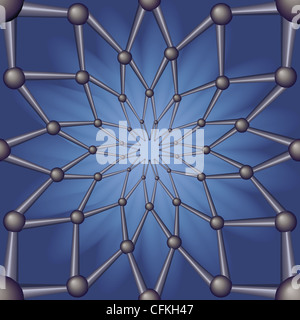 Nahtlose Muster abstrakten geometrischen Hintergrund Bereich. Stockfoto