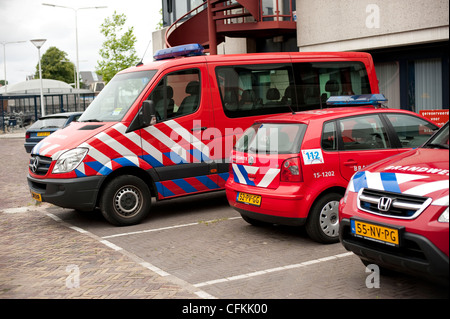 Feuer Brandweer Auto Wassenaar Holland-Niederlande-Europa-EU Stockfoto