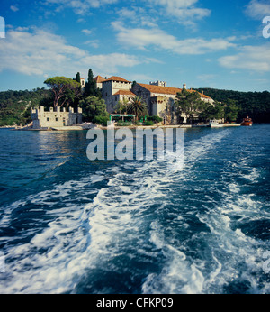 Kirche von st. heiraten - Insel Mljet - nationale Parak Mljet Stockfoto