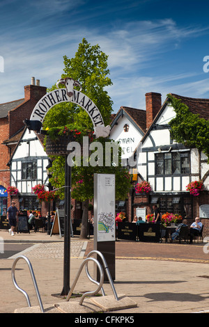 Warwickshire, Stratford on Avon, Rother Markt, Standort des Viehmarktes in Shakespeares Tag Stockfoto