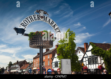 Warwickshire, Stratford on Avon, Rother Markt, Standort des Viehmarktes in Shakespeares Tag Stockfoto