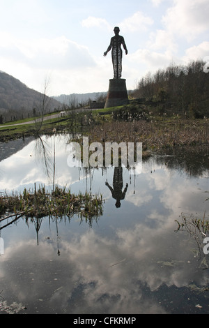 Statue am Abertillery Stockfoto