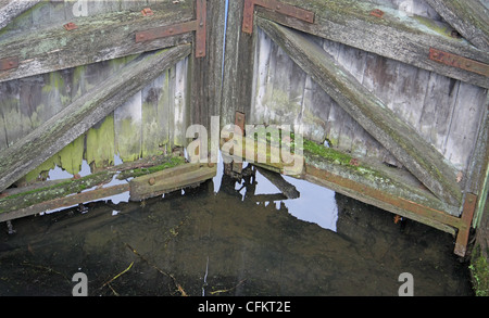 Alte Schleusen Stockfoto