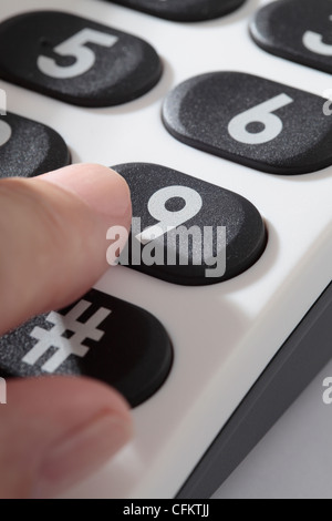 Wählen 999 für Rettungsdienste Stockfoto