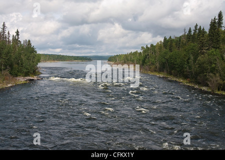 Otter Rapids auf der Churchill River, Saskatchewan, Kanada. Stockfoto