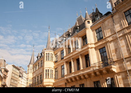 Großherzogliche Palast in sonniger Morgen, Luxemburg-Stadt Stockfoto