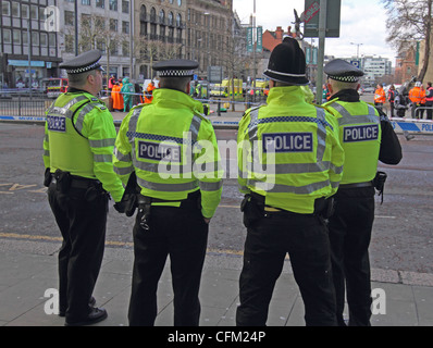 UK-Polizisten auf CBRN-Training Übung 18.03.2012 Stockfoto