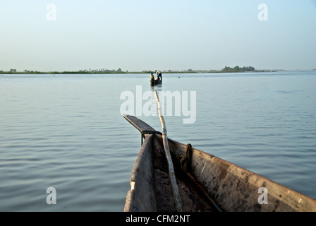 Fischer in Mopti, Mali. Stockfoto