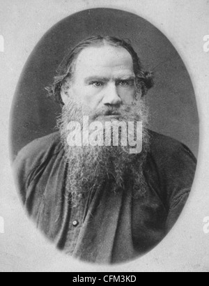 Graf Leo Tolstoy, russischer Schriftsteller, Brustbild, nach rechts, ca. 1883 Stockfoto