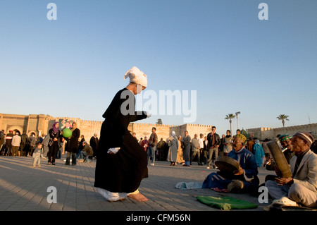 Straßenkünstler in Meknès, Marokko. Stockfoto