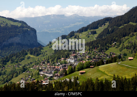 Wengen, Berner Oberland, Schweizer Alpen, Schweiz, Europa Stockfoto