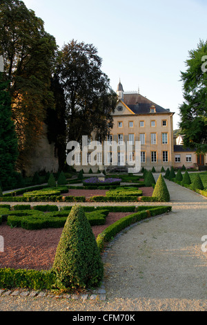 Schengen-Burg, Schengen, Moseltal, Luxemburg, Europa Stockfoto