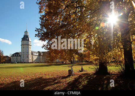 Palast und Gärten, Karlsruhe, Baden-Württemberg, Deutschland, Europa Stockfoto