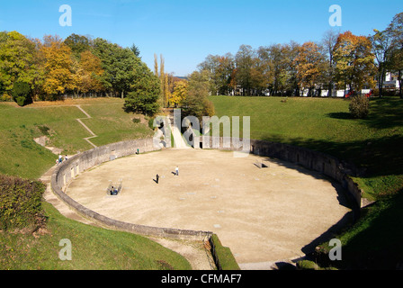 Römisches Amphitheater, UNESCO-Weltkulturerbe, Trier, Rheinland-Pfalz, Deutschland, Europa Stockfoto