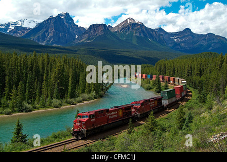 Morants Kurve, Alberta, Rocky Mountains, Kanada, Nordamerika Stockfoto