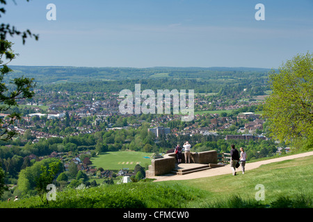 Von Dorking aus Box Hill Aussichtspunkt, Surrey Hills, North Downs, Surrey, England, Vereinigtes Königreich, Europa Stockfoto