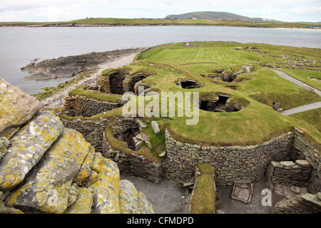 Jarlshof, Shetland Islands, Schottland, Vereinigtes Königreich, Europa Stockfoto