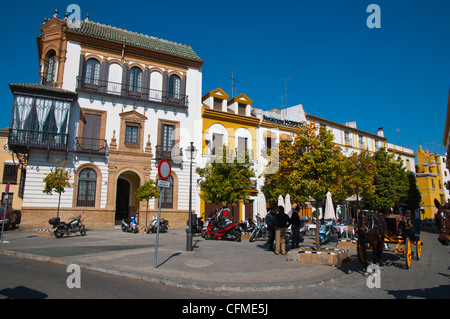 Plaza de Los Refinadores Platz Santa Cruz Viertel Zentrale Sevilla Andalusien Spanien Stockfoto