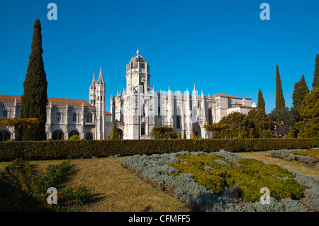 Praça Imperio Gärten Belem Viertel von Lissabon Portugal Europa Stockfoto