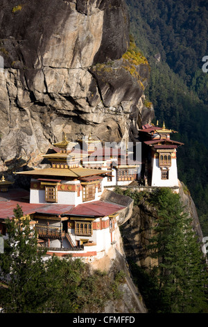 Taktshang Goemba (Tiger Nest Kloster), Paro-Tal, Bhutan, Asien Stockfoto