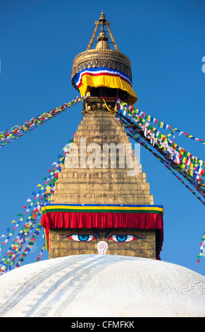 Bodhnath Stupa (Boudhanth) (Boudha), Kathmandu, Nepal, Asien Stockfoto