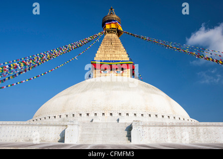 Bodhnath Stupa (Boudhanth) (Boudha), Kathmandu, Nepal, Asien Stockfoto