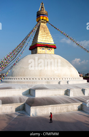 Bodhnath Stupa (Boudhanth) (Boudha), Kathmandu, Nepal, Asien Stockfoto