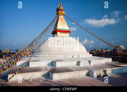 Bodhnath Stupa (Boudhanth) (Boudha), Kathmandu, Nepal, Asien Stockfoto