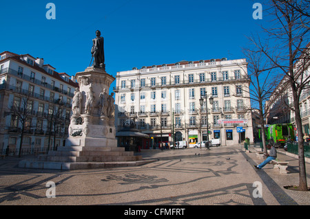 Praça Luis de Camoes quadratische Chiado Bezirk Lissabon Portugal Mitteleuropa Stockfoto