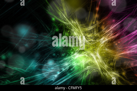 Bunte Fraktal-Hintergrund Stockfoto