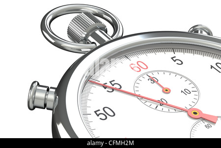 Nahaufnahme einer Stoppuhr. Stockfoto