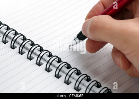 Schriftliche Notizen Stockfoto