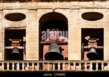 Große Moschee von Córdoba, Cordova, Mesquita, Mezquita, Turm Glocken in der Glocke Stockfoto