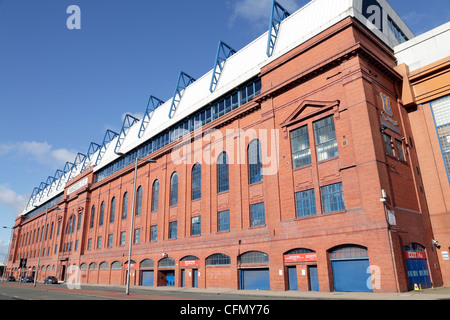 Ibrox Stadium, Haupttribüne façade, die Heimat des Glasgow Rangers Football Club, Edmiston Drive, Ibrox, Glasgow, Schottland, VEREINIGTES KÖNIGREICH Stockfoto