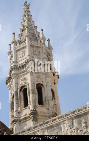 Mosteiro Dos Jerónimos É Umm Mosteiro Manuelino, Testemunho monumentale da Riqueza Dos Descobrimentos Portugiesen. Situa-Se Em Bel Stockfoto