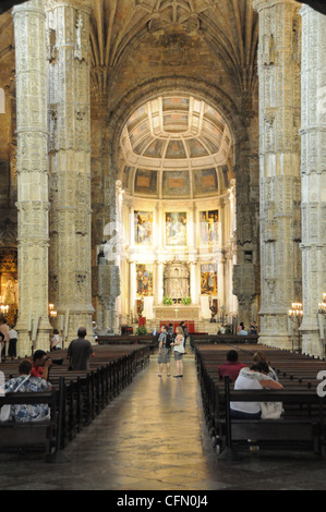 Mosteiro Dos Jerónimos É Umm Mosteiro Manuelino, Testemunho monumentale da Riqueza Dos Descobrimentos Portugiesen. Situa-Se Em Bel Stockfoto