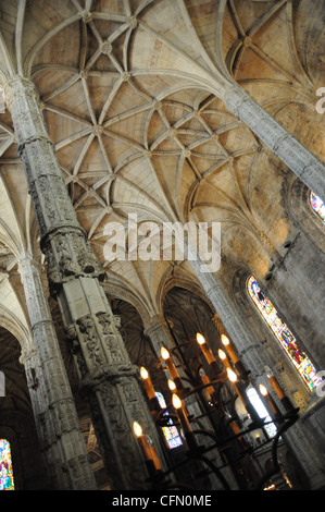 Mosteiro Dos Jerónimos É Umm Mosteiro Manuelino, Testemunho monumentale da Riqueza Dos Descobrimentos Portugiesen. Situa-Se Em Bel Stockfoto