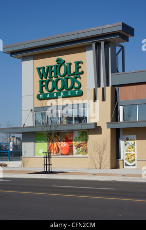 Whole Foods Market, Bio Lebensmittel Shop Stockfoto