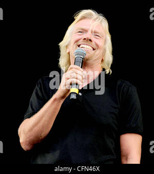 Sir Richard Branson die V Festival 2010 abgehaltenen Hylands Park - Performances - Day One Chelmsford, England - 21.08.10 Stockfoto