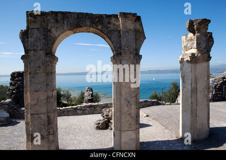 Villa des Catull (Grotte di Catullo), am Gardasee, Italien, Europa Stockfoto