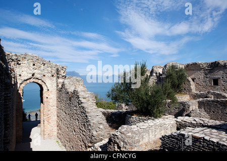 Villa des Catull (Grotte di Catullo), am Gardasee, Italien, Europa Stockfoto