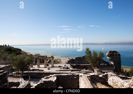 Villa des Catull (Grotte di Catullo), am Gardasee, Italien, Europa Stockfoto