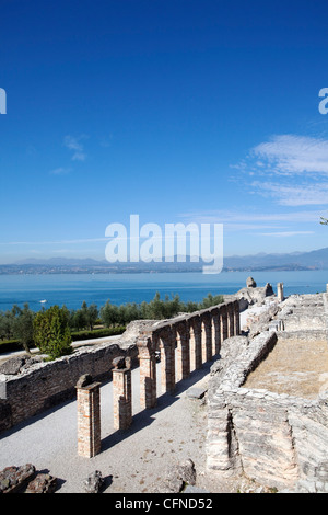 Villa des Catull (Grotte di Catullo), am Gardasee, Italien, Europa Stockfoto