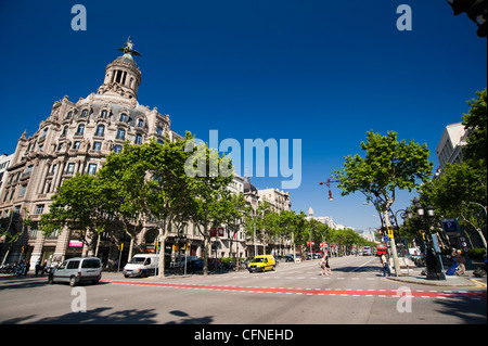 Passeig de Gracia, Barcelona, Katalonien, Spanien, Europa Stockfoto