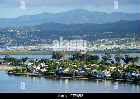 Blick über Leisure Isle in Knysna an der Garden Route, Western Cape, Südafrika Stockfoto