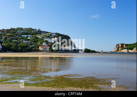 Die Köpfe von Freizeit-Insel an der Mündung der Knysna an der Garden Route, Western Cape, Südafrika Stockfoto