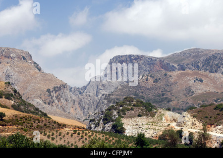 Prassano Schlucht. Kreta. Griechenland. Blick auf Prassano Schlucht liegt etwa 15 km östlich der Stadt Rethymnon. Kreta ist Stockfoto