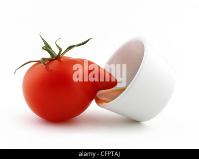 Lustige Tomate Abbildung Stockfoto